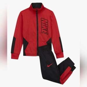 Nike Red and Black Tracksuit 12 Months